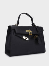 Sharon Black Birk Handbag