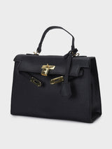 Sharon Black Birk Handbag
