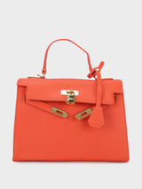 Sharon Orange Birk Handbag