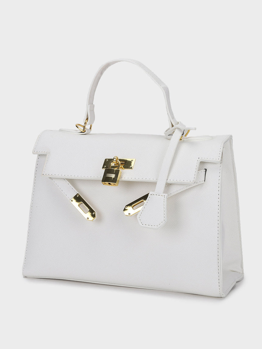 Sharon White Birk Handbag