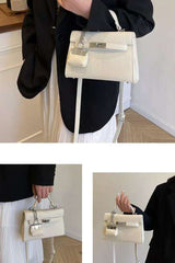 Luna White Birk Sling Bag With Charm