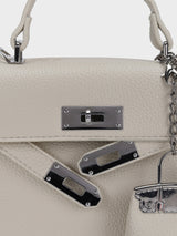 Luna White Birk Sling Bag With Charm