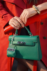 Luna Green Birk Sling Bag With Charm