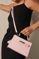 Luna Pink Birk Sling Bag With Charm