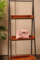 Luna Pink Birk Sling Bag With Charm