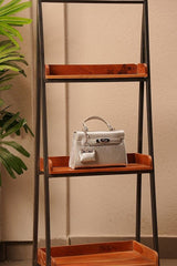 Luna Silver Birk Sling Bag With Charm