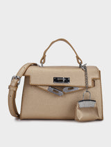Luna Golden Birk Sling Bag With Charm