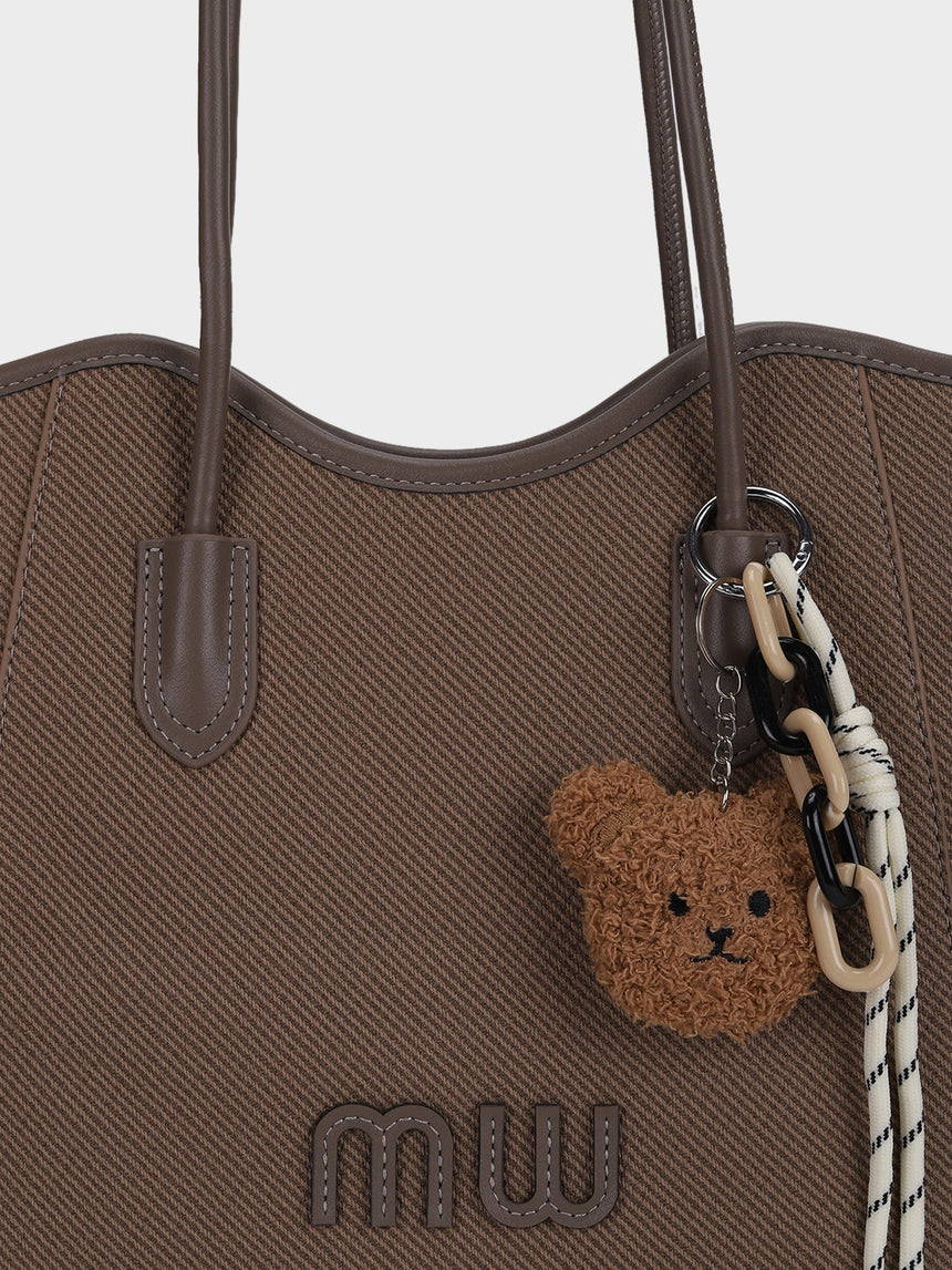 Mw Teds Beige Tote Bag With Charm