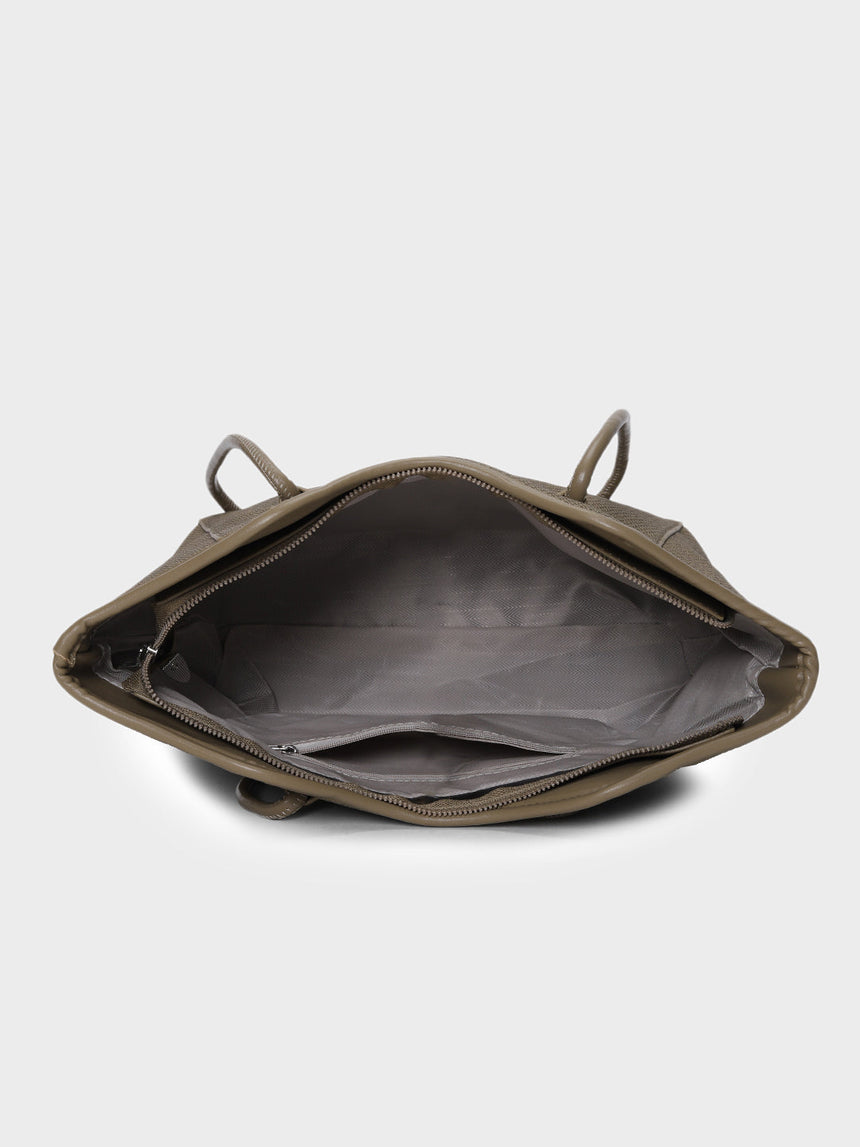 Mw Teds Green Tote Bag With Charm