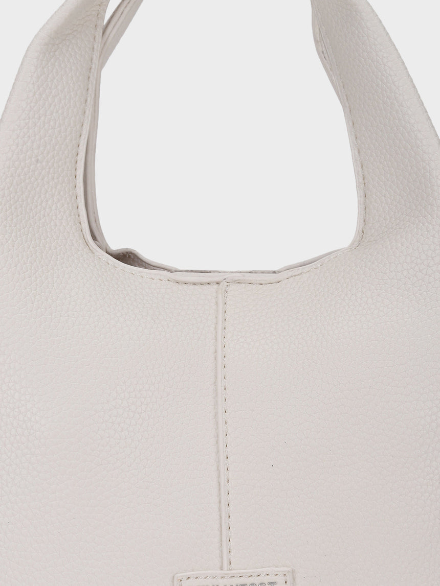 Hilary White Bucket Sling Bag