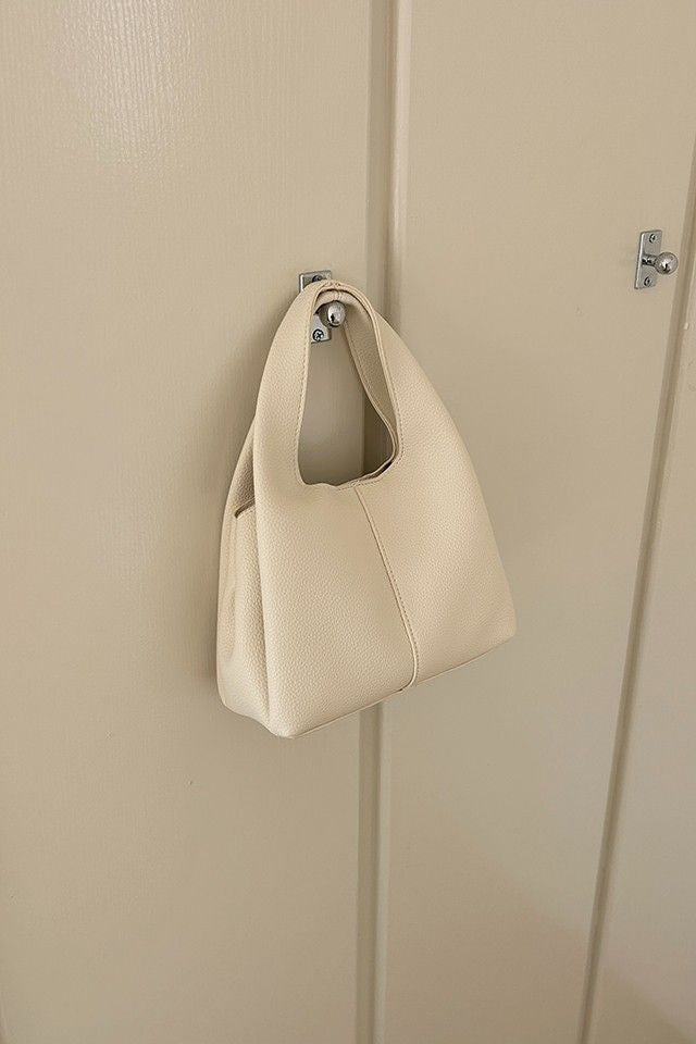 Hilary White Bucket Sling Bag
