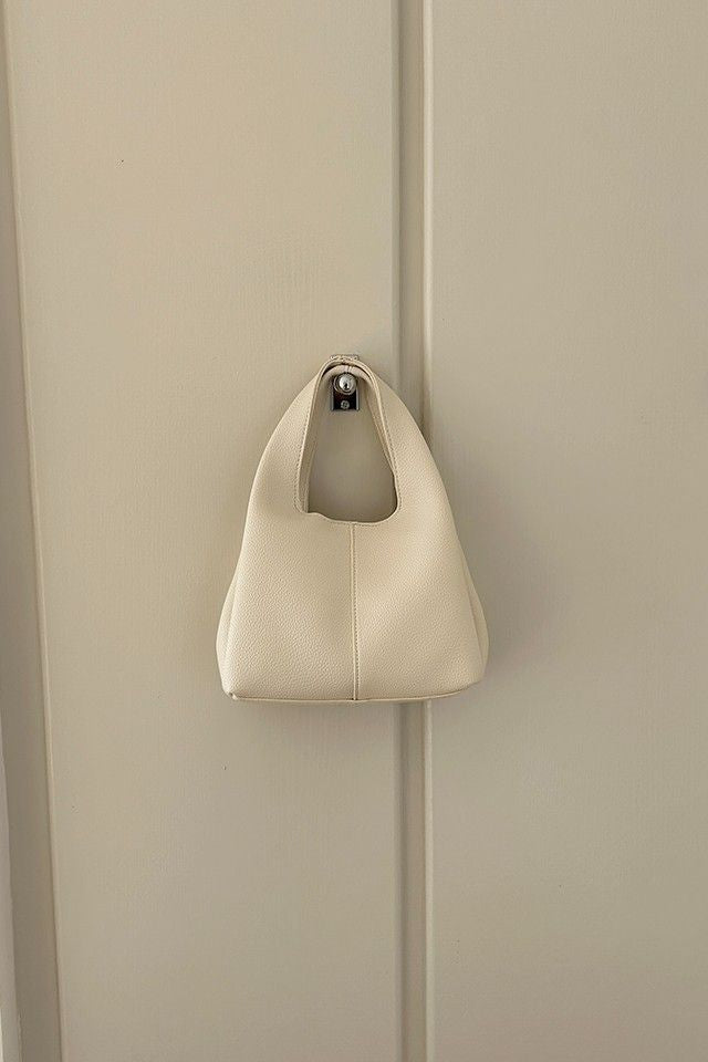 Hilary White Bucket Sling Bag