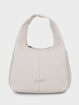 Hilary White Bucket Sling Bag