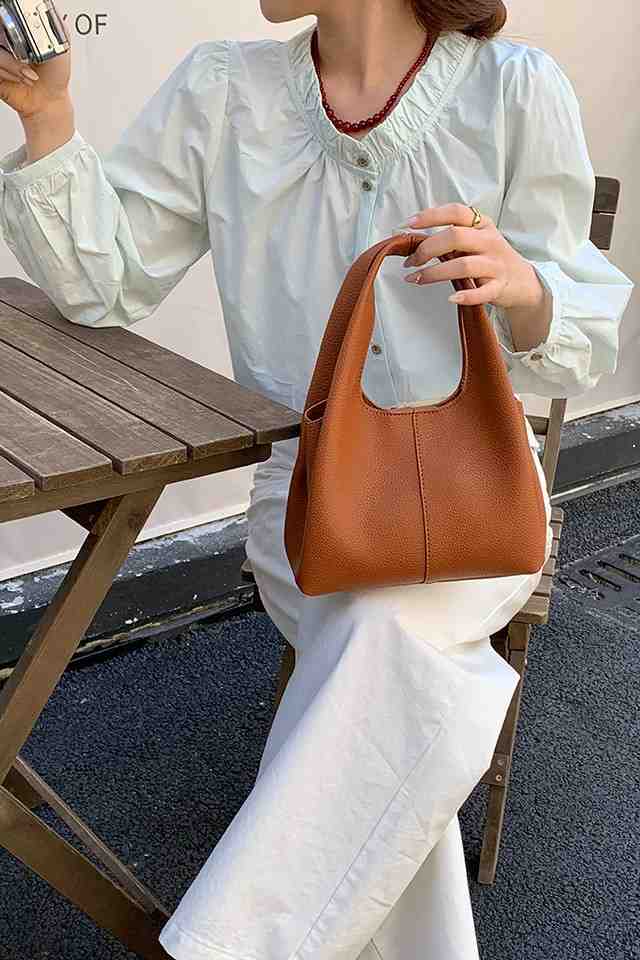 Hilary Brown Bucket Sling Bag