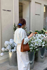 Hilary Brown Bucket Sling Bag