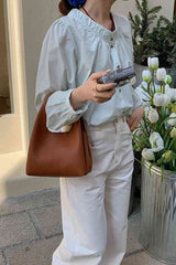 Hilary Brown Bucket Sling Bag