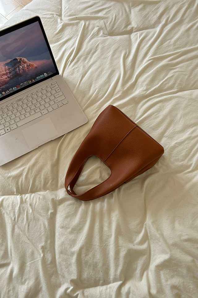 Hilary Brown Bucket Sling Bag