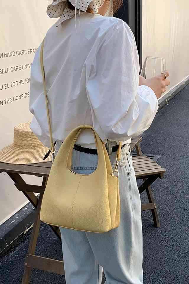 Hilary Yellow Bucket Sling Bag