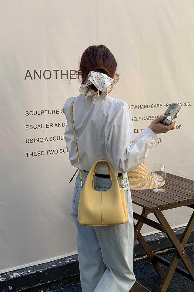 Hilary Yellow Bucket Sling Bag