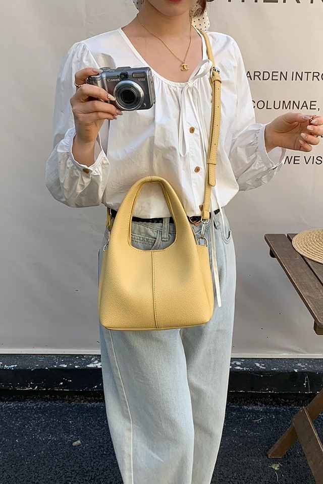 Hilary Yellow Bucket Sling Bag