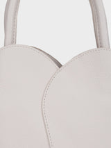 Tulip White Bucket Handbag