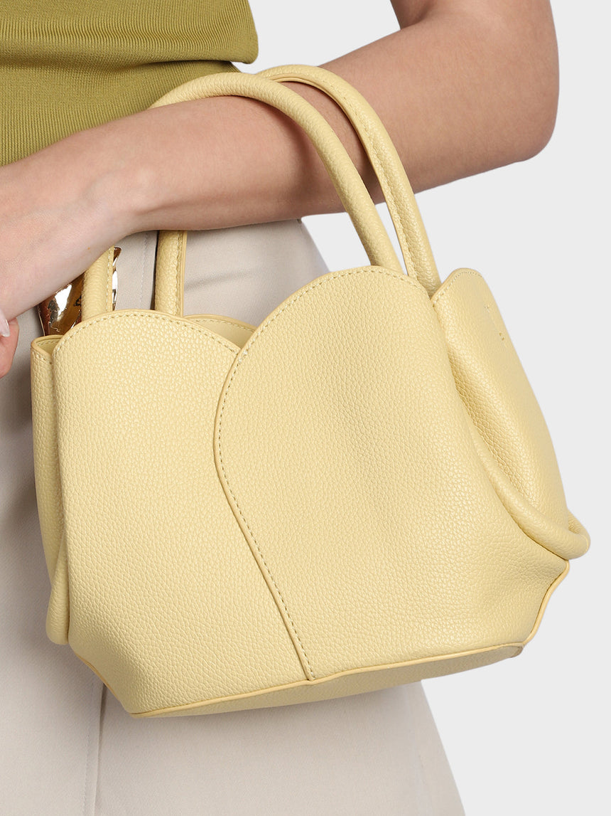 Tulip Yellow Bucket Handbag