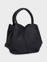 Tulip Black Bucket Handbag