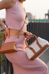 Valentina Brown Mini Handbag