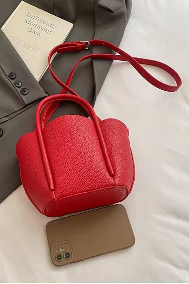 Barbara Red Bucket Handbag