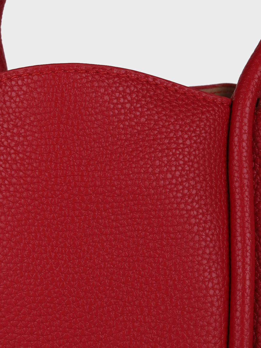 Barbara Red Bucket Handbag