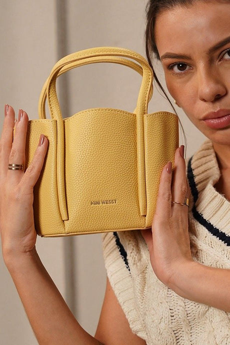 Barbara Yellow Bucket Handbag