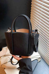 Barbara Black Bucket Handbag