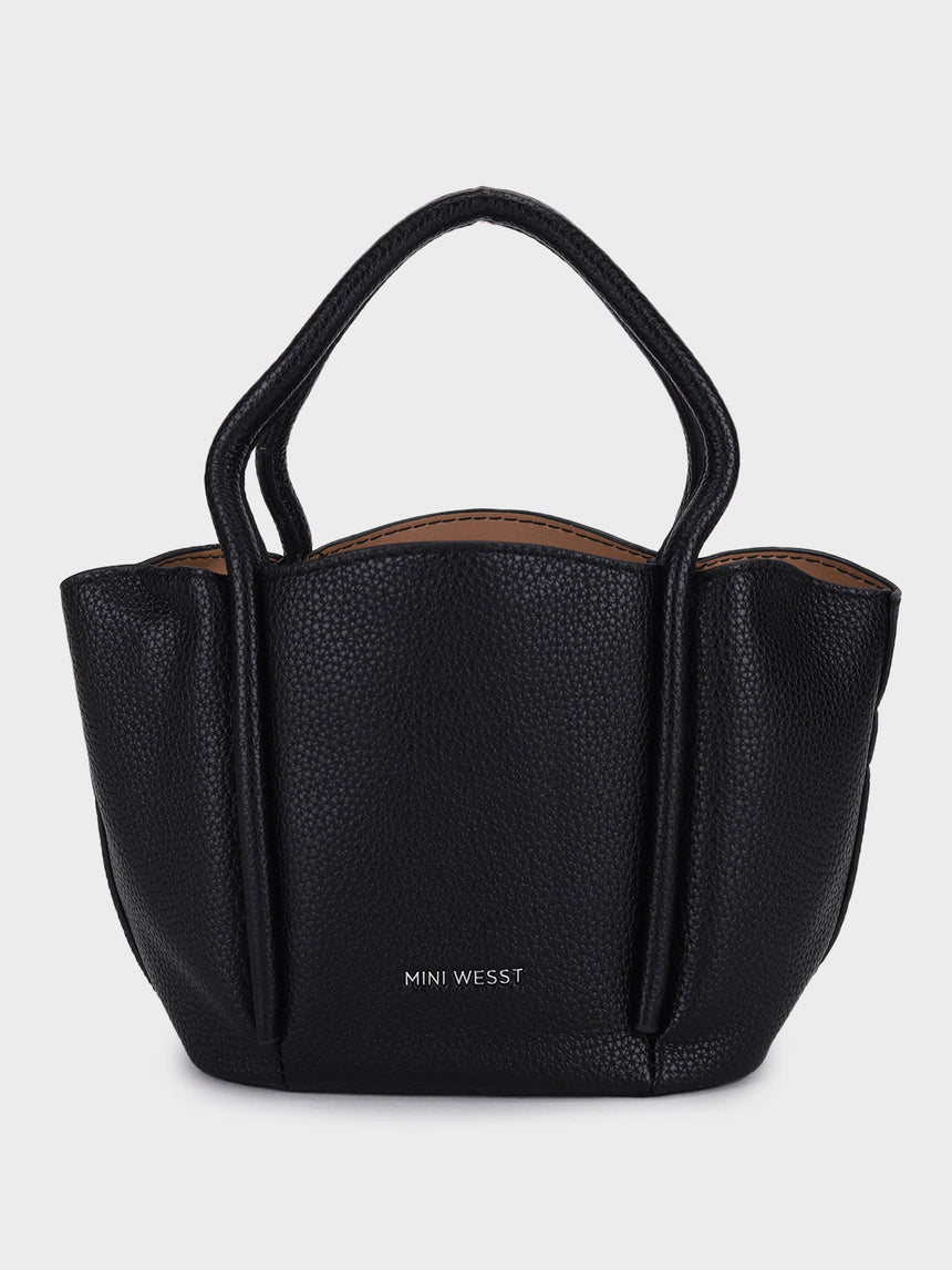 Barbara Black Bucket Handbag