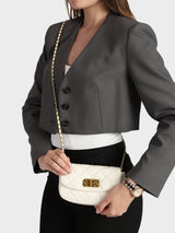 Athena White Sling Bag