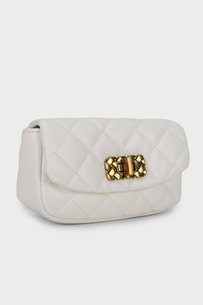 Athena White Sling Bag
