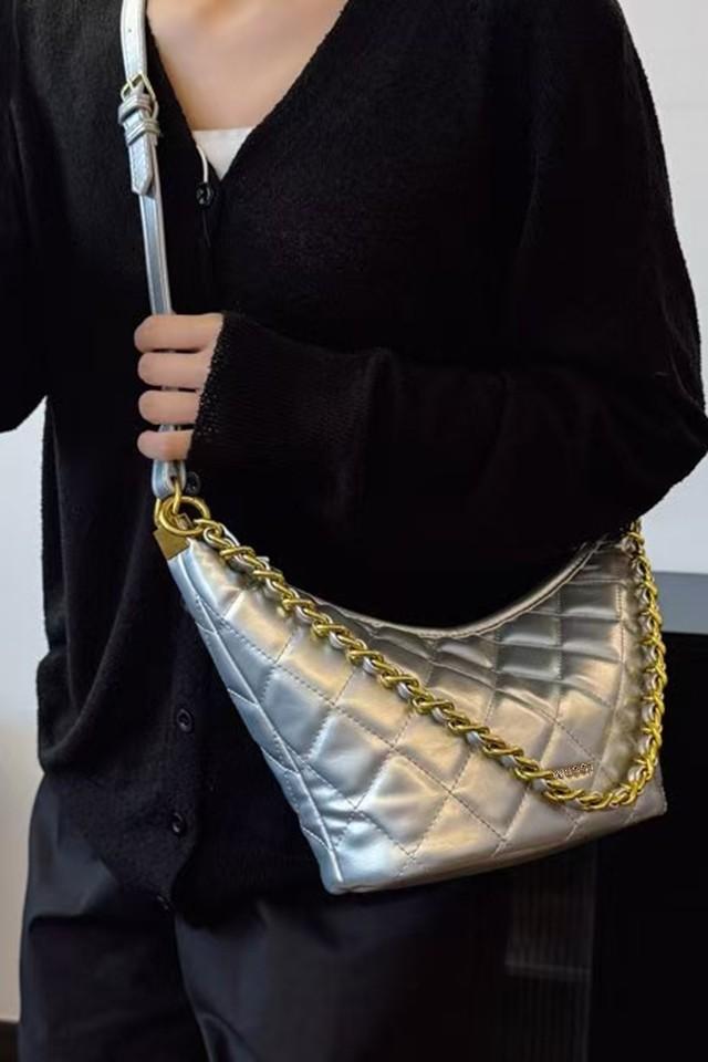 Zuri Silver Sling Bag