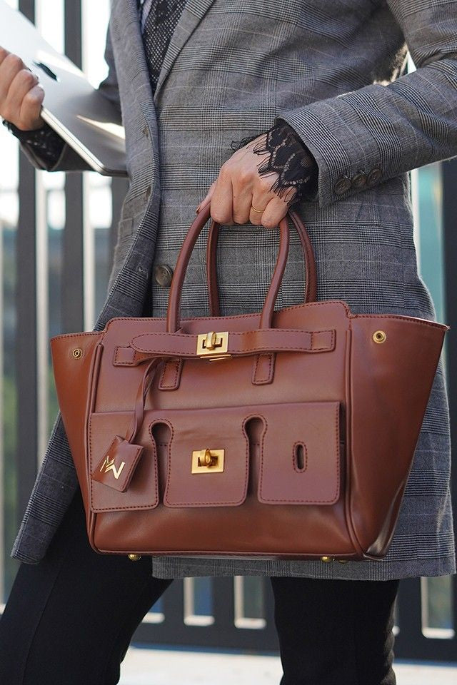 Hazel Brown Handbag