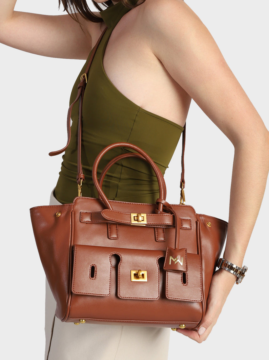 Hazel Brown Handbag