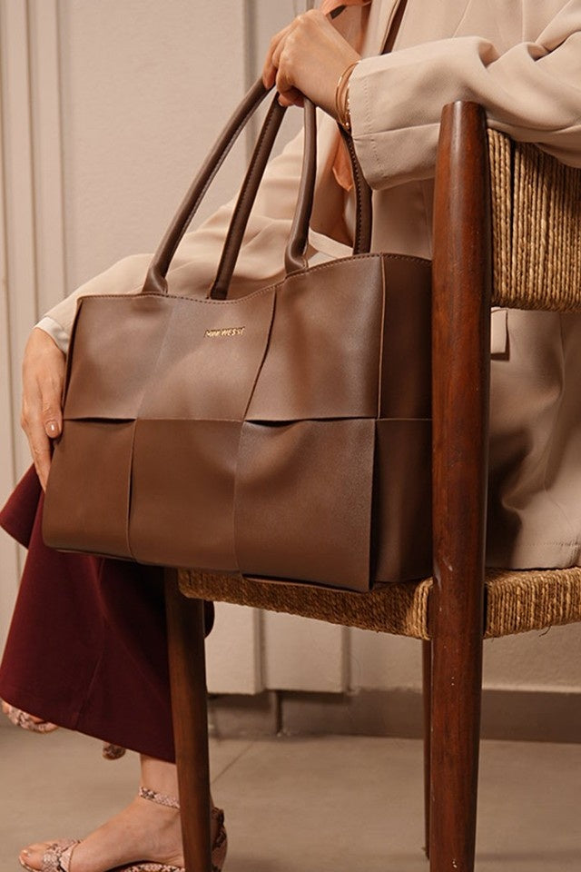 Evelyn Brown Tote Bag