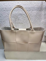 Evelyn Beige Tote Bag