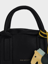 Nora Black Sling Bag With Charm