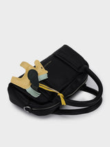 Nora Black Sling Bag With Charm