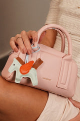 Nora Pink Sling Bag With Charm