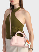 Nora Pink Sling Bag With Charm