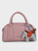 Nora Pink Sling Bag With Charm