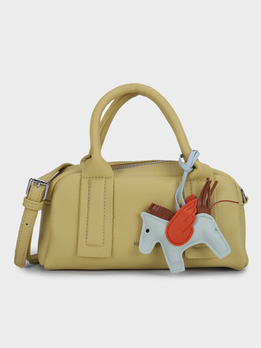 Nora Yellow Sling Bag With Charm