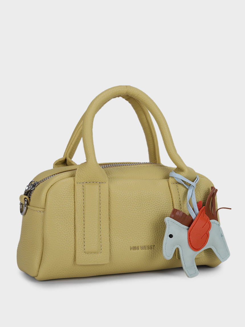Nora Yellow Sling Bag With Charm