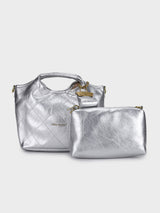 Leslie Silver Handbag With Charm