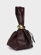 Judith Maroon Handheld Clutch