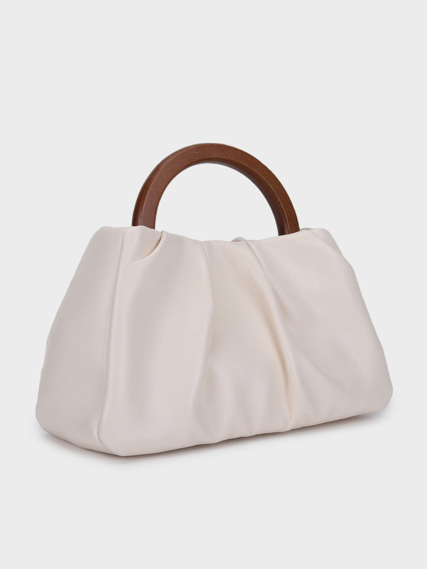 Esther Golden Handheld Clutch